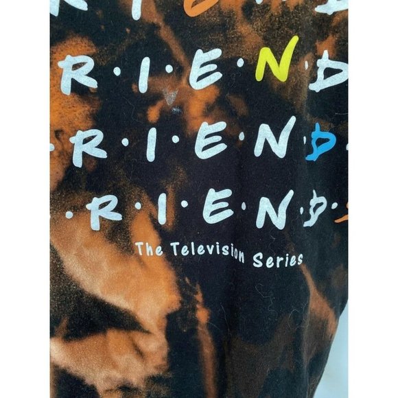 Friends The TV Series Black Orange Tie Dye T-Shirt - Picture 10 of 10
